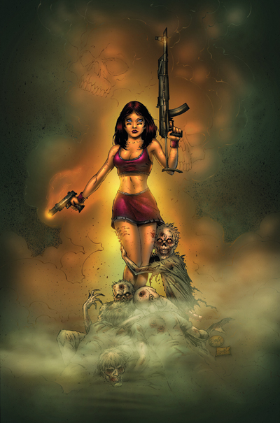 Zombie vs Cheerleaders #4 Cover D